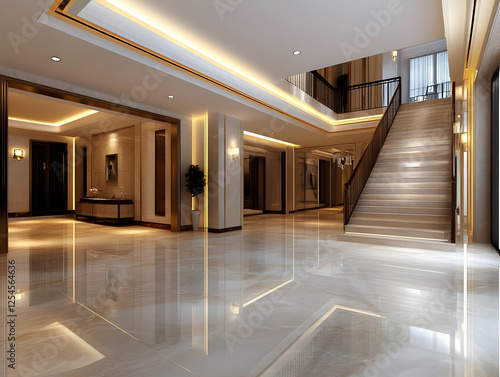 Luxury Home 3D Rendering Interior Design