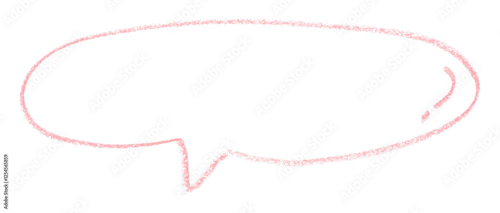 Separate pink speech bubbles on transparent background Separate pink speech bubbles on transparent background