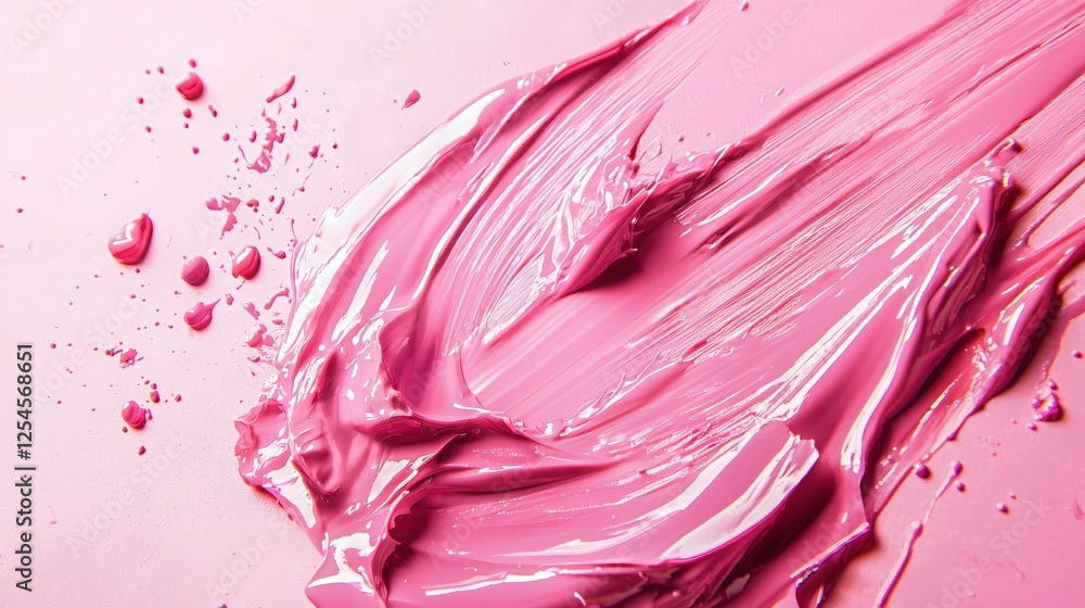 Vibrant pink paint texture abstract background with glossy surface artistic and modern look Vibrant pink paint texture abstract background with glossy surface artistic and modern look