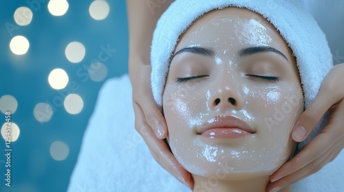 Soothing facial massage, enhance your skincare and wellness routine for a radiant glow photo