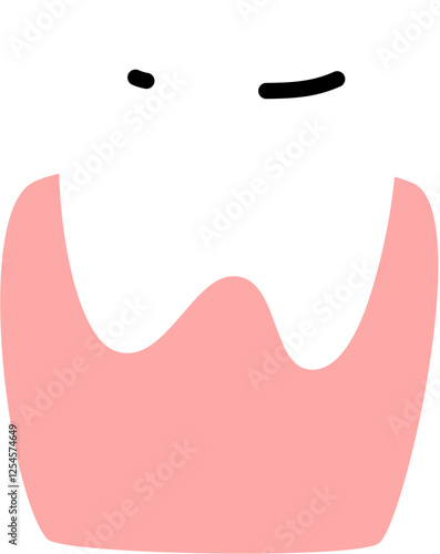 teeth gum dental care illustration 