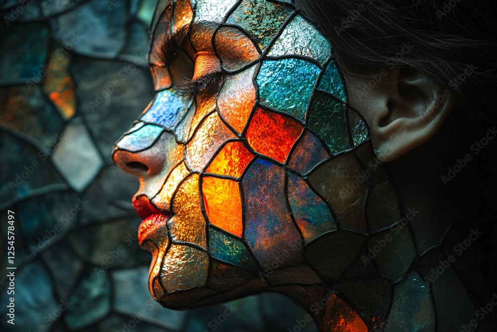 A Woman Transformed By Stained Glass Art A Woman Transformed By Stained Glass Art