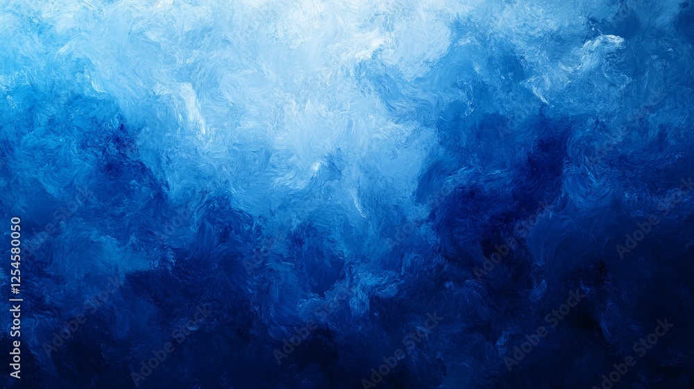Obraz premium Abstract Deep Blue Gradient with a Grainy Texture, Generative AI