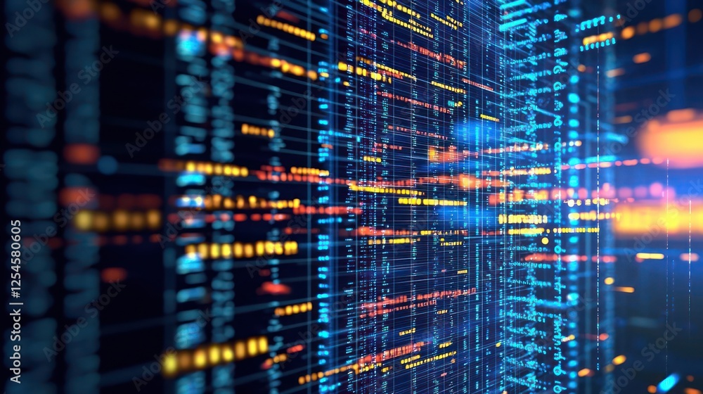 Abstract Digital Data Stream Background Abstract Digital Data Stream Background