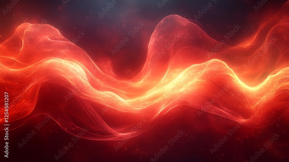 Abstract red energy lines flowing dynamically with a sense of motion Abstract red energy lines flowing dynamically with a sense of motion