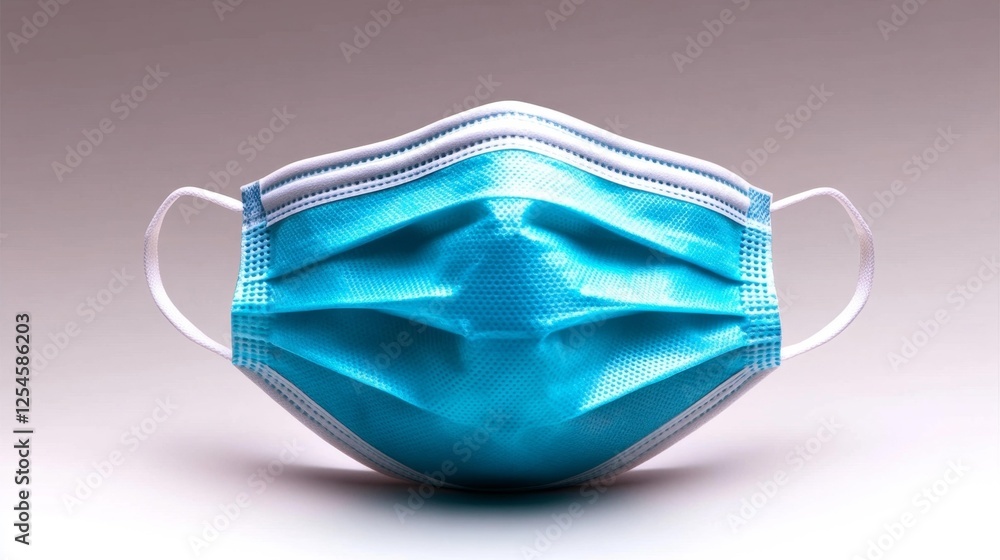 Surgical Face Mask Isolated on White Background for Medical Use. Generative AI Surgical Face Mask Isolated on White Background for Medical Use. Generative AI