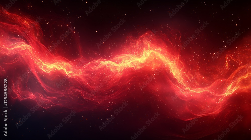 Electric red lines forming an intricate vortex of glowing energy Electric red lines forming an intricate vortex of glowing energy