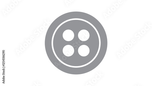 shirt button icon on white