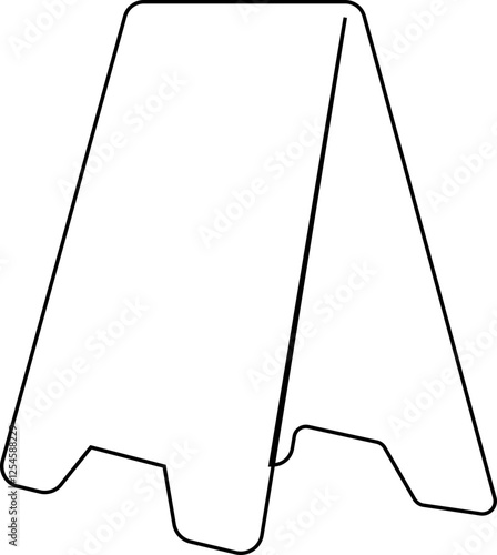 Floor Caution Sign icon, signs showing wet floor caution warning icons vector graphic designs elements, isolated on transparent background, plastic future board template, slippery after cleaning
