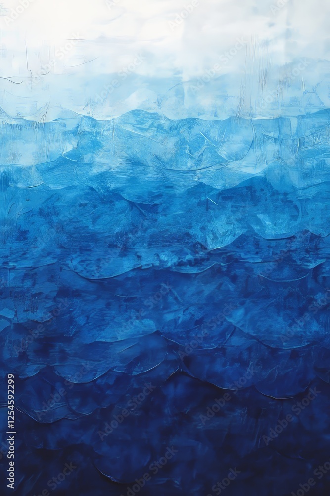 Vibrant Blue Gradient with a Grainy Texture, Generative AI