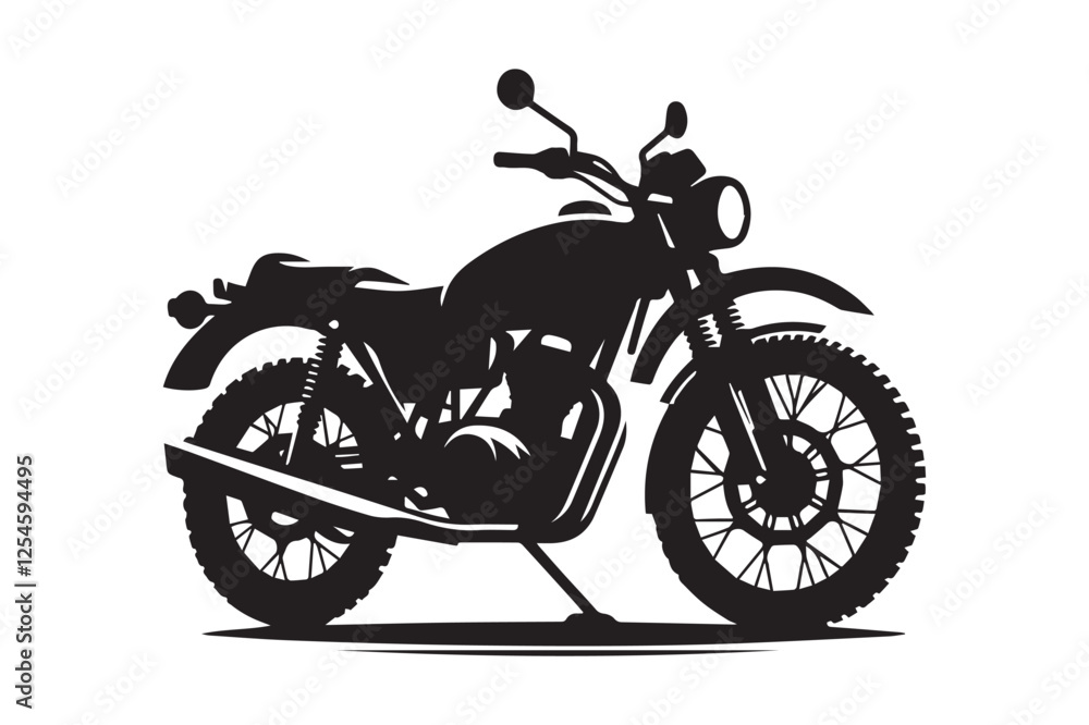 Obraz premium motorcycle on white background