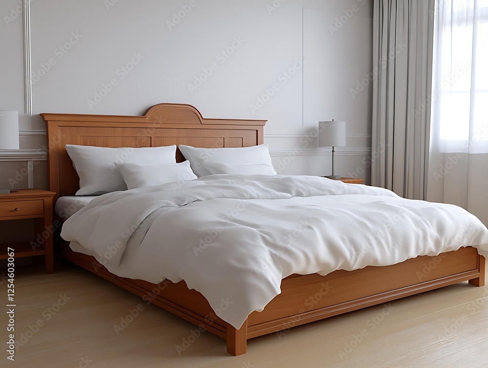 minimalist bedroom with large bed and bedside tables minimalist bedroom with large bed and bedside tables