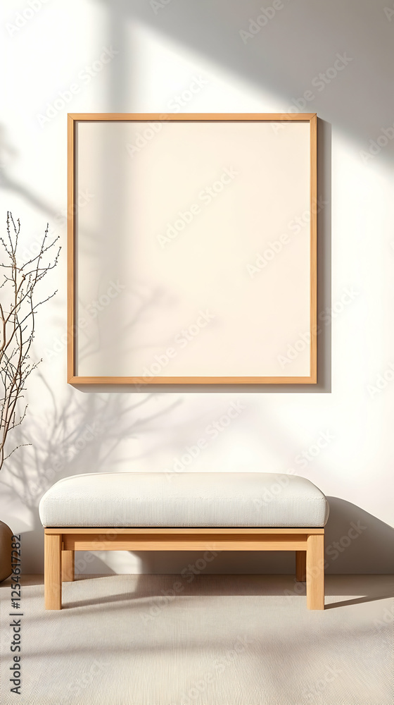 Fototapeta premium Modern Minimalist 3D Illustration Mockup