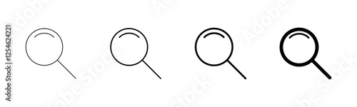 Search icon vector isolated on white background. Glass vector icon. search magnifying glass icon. Find