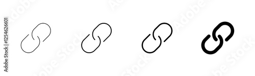 External link symbol icon vector. Link icon isolated on white background. Link vector icon. Hyperlink chain symbol