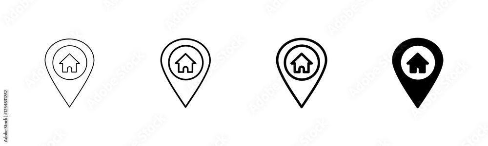Address symbol icon vector isolated on white background . address icon vector. home location icon Address symbol icon vector isolated on white background . address icon vector. home location icon