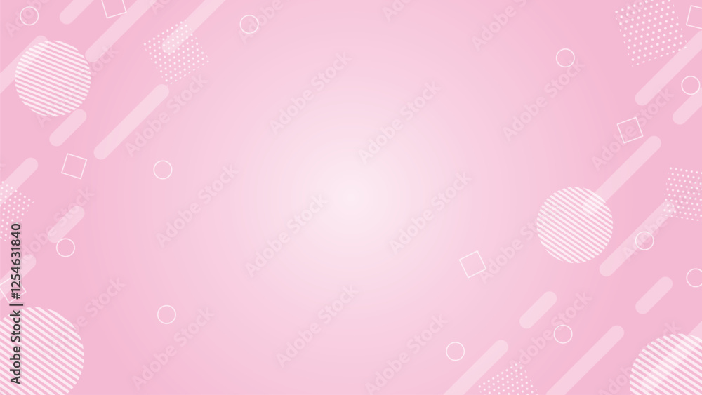 Geometric background Memphis (pink) Geometric background Memphis (pink)