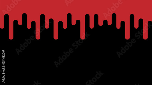 Geometric pattern with dripping blood (red on black)