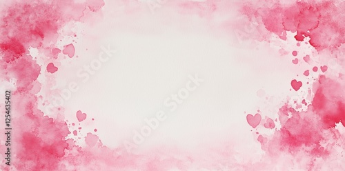 Pink Heart Soft Banner Border