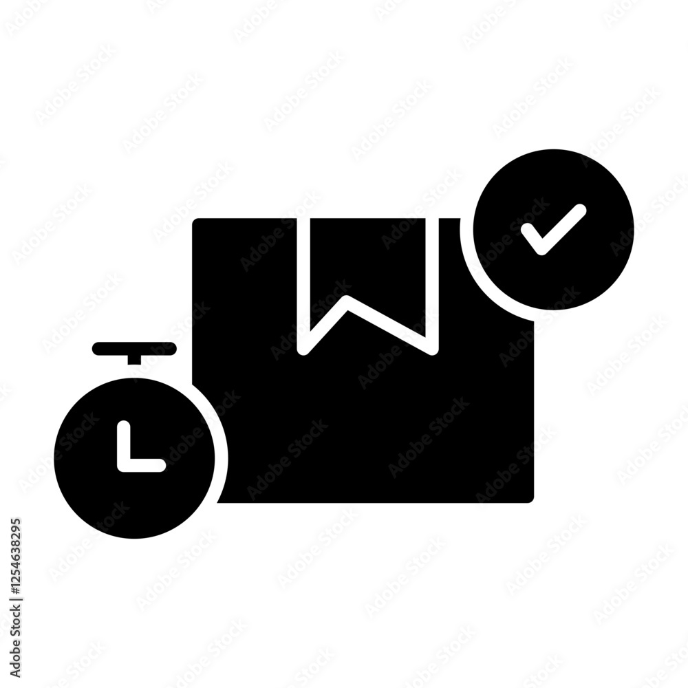 Simple Delivery Glyph Icon - Logistics and Shipping Services Simple Delivery Glyph Icon - Logistics and Shipping Services