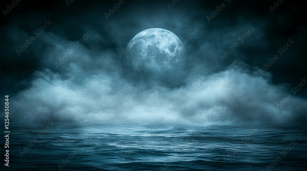 A symbolic representation of the end of the world with smoke and a damaged environment, showcasing a bright, modern tone and an empty space for captions, conveying chaos and destruction