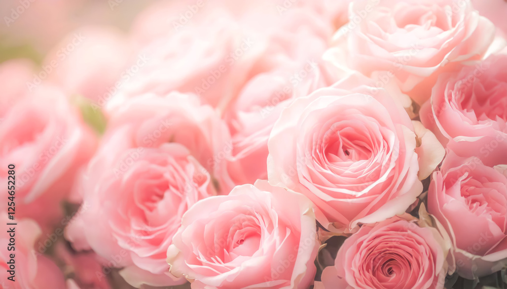 rose flower pink pastel colour soft focus background blur style rose flower pink pastel colour soft focus background blur style