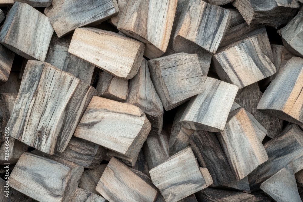 Stacked firewood logs showcasing natural textures and colors Stacked firewood logs showcasing natural textures and colors