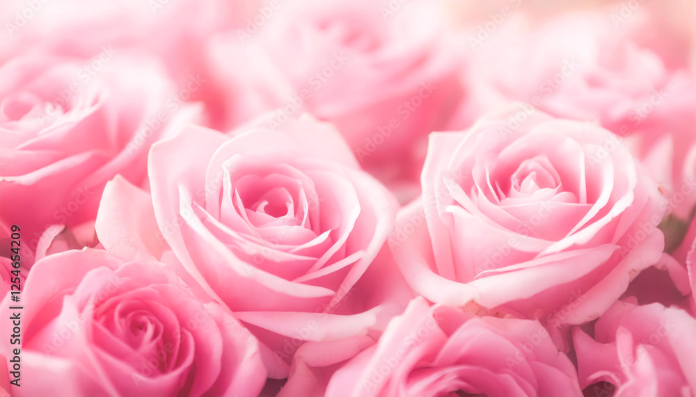 rose flower pink pastel colour soft focus background blur style rose flower pink pastel colour soft focus background blur style