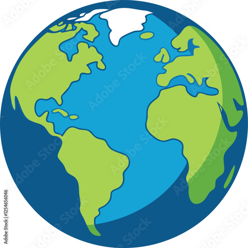 Wallpaper Mural globe with earth vector, vector and illustration, vector style Torontodigital.ca