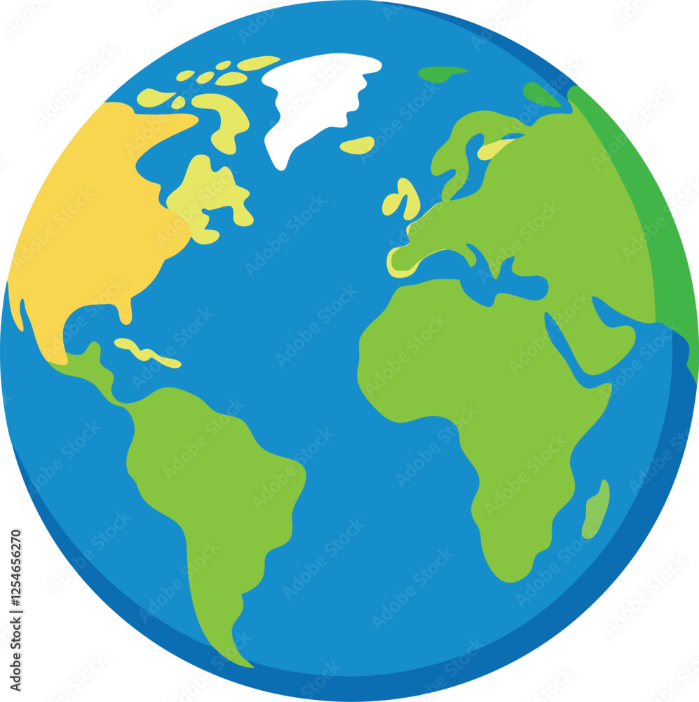 globe with earth vector, vector and illustration, vector style globe with earth vector, vector and illustration, vector style