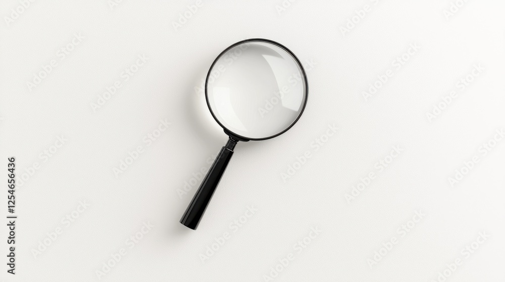 A simple magnifying glass rests on a plain surface, symbolizing search, investigation, and clarity. A simple magnifying glass rests on a plain surface, symbolizing search, investigation, and clarity.