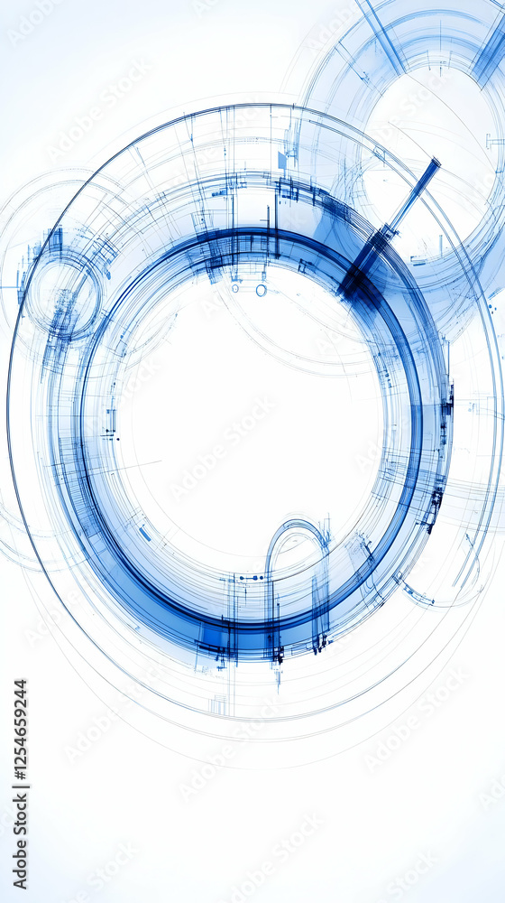Abstract Blue Technology Background Illustration Abstract Blue Technology Background Illustration