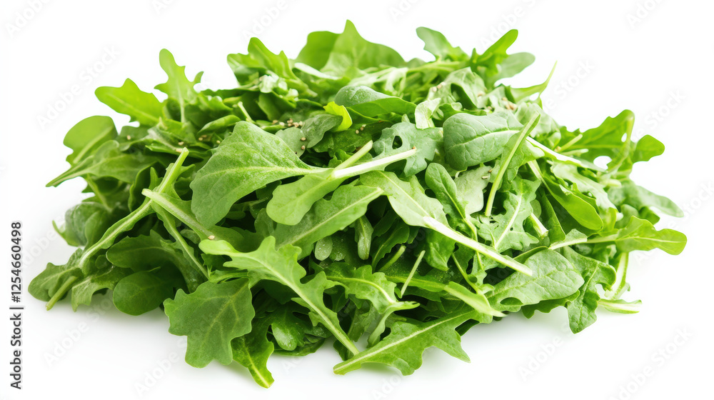 Fresh arugula leaves piled high, showcasing vibrant green color and crisp texture, perfect for salads or garnishes Fresh arugula leaves piled high, showcasing vibrant green color and crisp texture, perfect for salads or garnishes