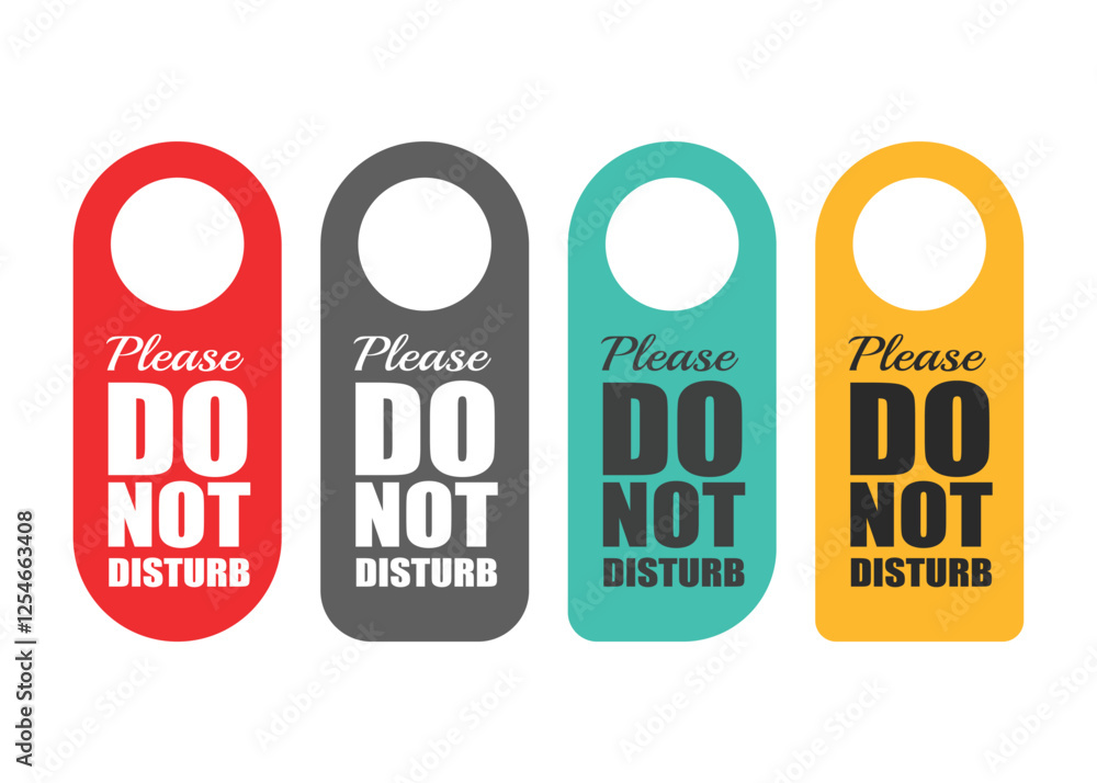 Do Not Disturb Door Hanger Signs With Different Colors Do Not Disturb Door Hanger Signs With Different Colors