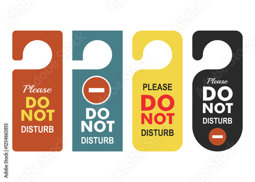 Do Not Disturb Sign Door Hanger Signs for Hotel Room Door With Different Colors