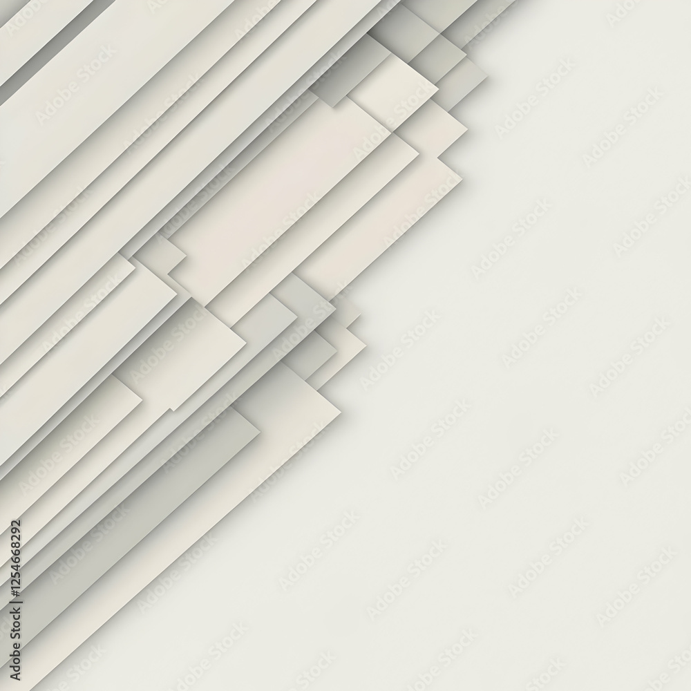 Obraz premium Abstract Background Illustration: Overlapping Layers