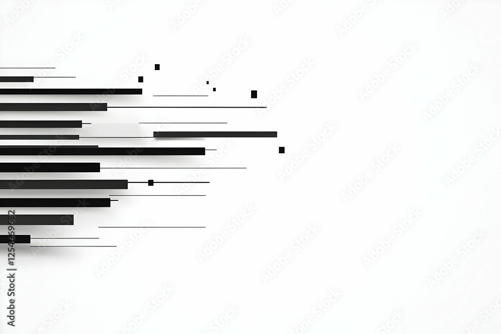 Abstract Background with Black Bars Illustration Abstract Background with Black Bars Illustration
