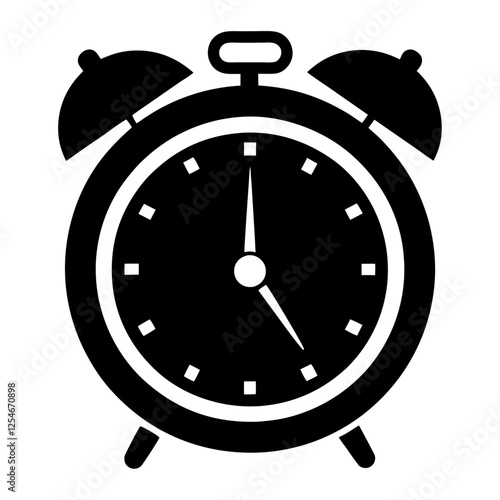 Alarm clock on white background