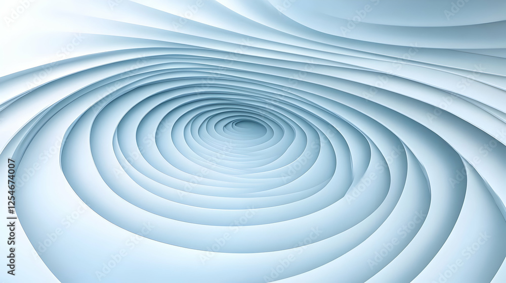 Abstract 3D Background Light Blue Swirling Layers Abstract 3D Background Light Blue Swirling Layers