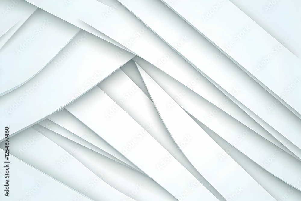 Obraz premium Abstract White Geometric Background Illustration