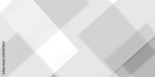 Abstract white, gray technology concept diamond triangle geometric line background. modern seamless business technology concept geometric shapes. squares and triangle with soft shadows as pattern.