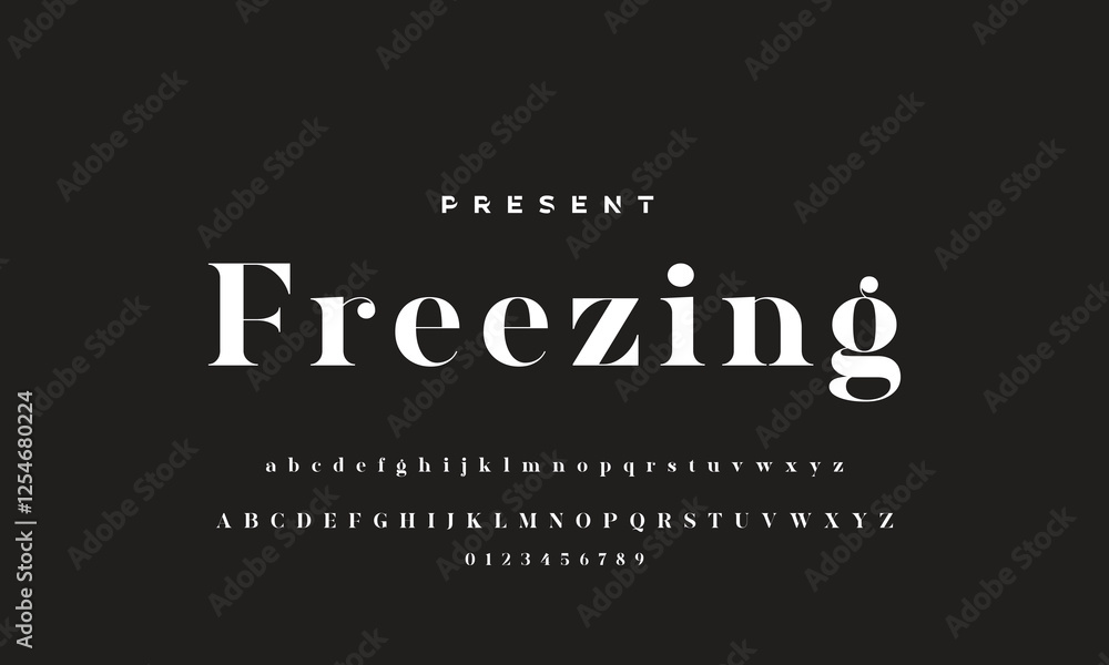 Abstract minimal future alphabet fonts. simple typography sport future creative font . vector illustrator