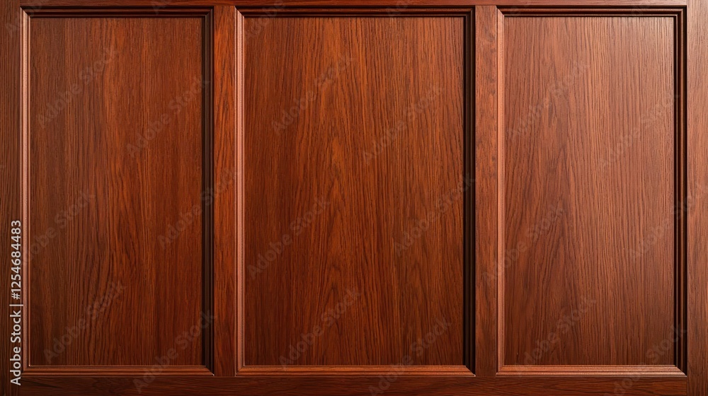 Fototapeta premium Detailed Wood Paneling Wall Design