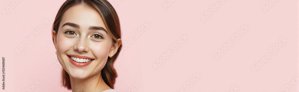 beauty girl banner skincare and cosmetic product beauty girl banner skincare and cosmetic product