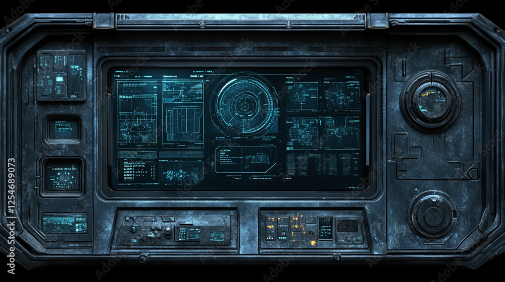 A futuristic digital HUD interface with a cyberpunk style, showcasing a holographic display panel, modern bright tones, and an empty blurred background for captions and symbolism A futuristic digital HUD interface with a cyberpunk style, showcasing a holographic display panel, modern bright tones, and an empty blurred background for captions and symbolism