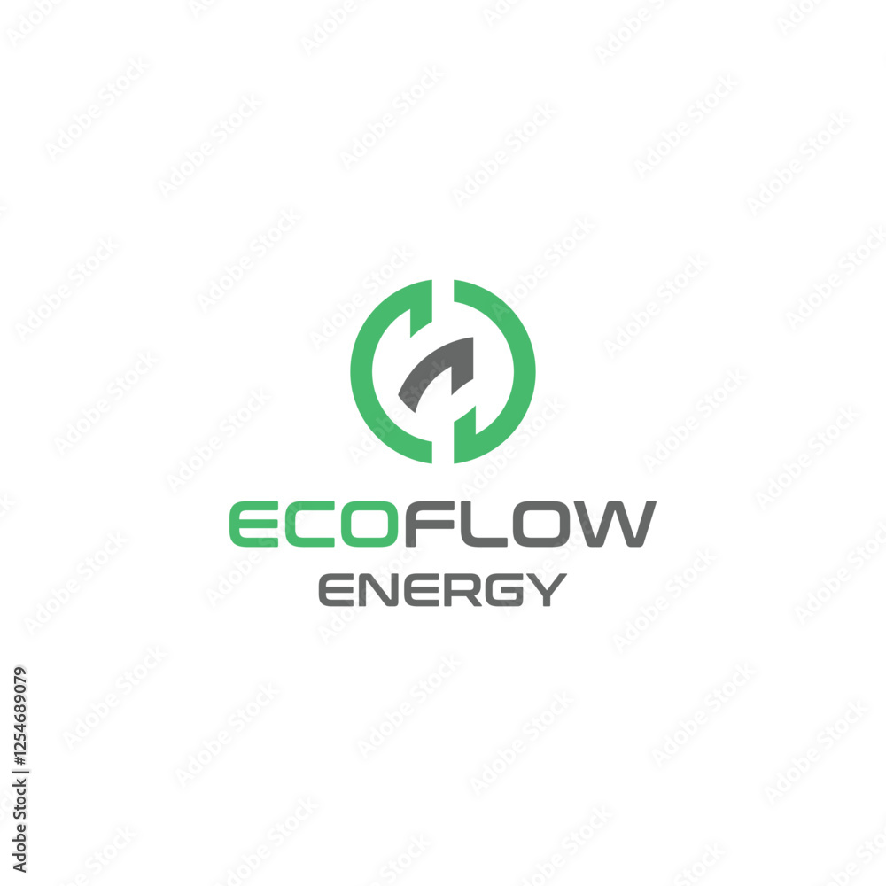 EcoFlow Energy environmental consulting sustainable business Logo Design EcoFlow Energy environmental consulting sustainable business Logo Design