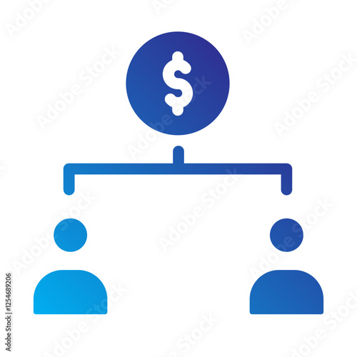 Dividend Solid gradient icon