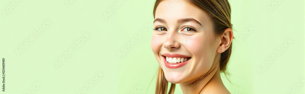 beauty girl banner skincare and cosmetic product beauty girl banner skincare and cosmetic product