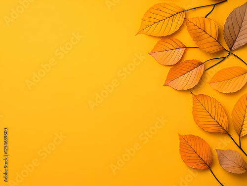 Wallpaper Mural Autumn Leaves Background Illustration Torontodigital.ca