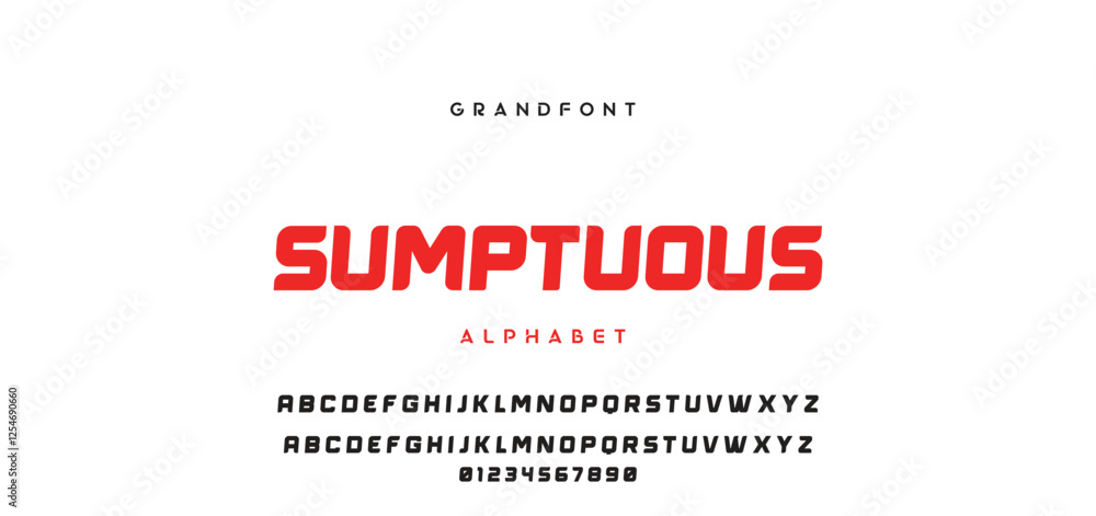 Obraz premium Abstract modern urban alphabet fonts. Typography sport, technology, fashion, digital, future creative logo font. vector illustration